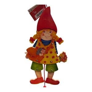 Goki Jumping Jack Puppet Hampel Figure Holzhampelmann Girls 53003